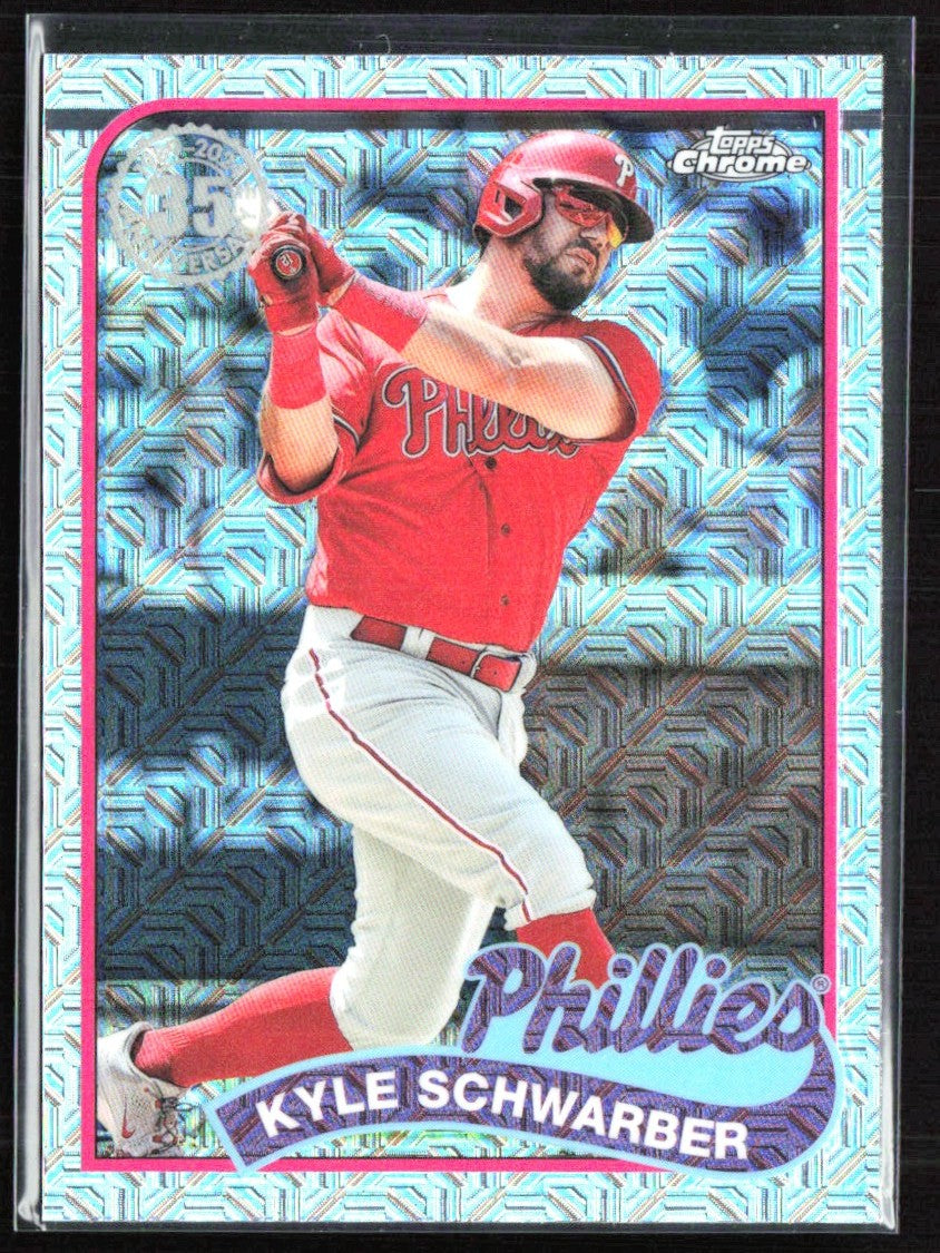 Kyle Schwarber 2024 Topps Chrome 1989 Silver Pack #2T89C-4 Philadelphia Phillies