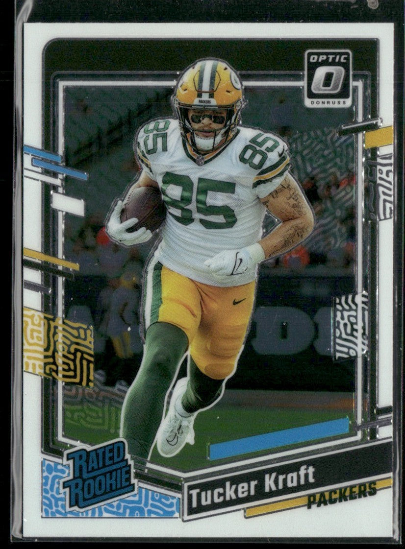 Tucker Kraft 2023 Donruss Optic Rated Rookie RC #243 Green Bay Packers