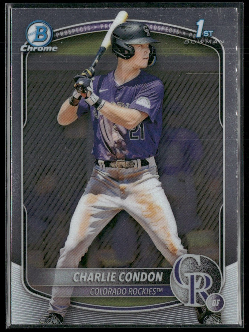 Charlie Condon 2025 Bowman Chrome 1st #BCP-75 Colorado Rockies