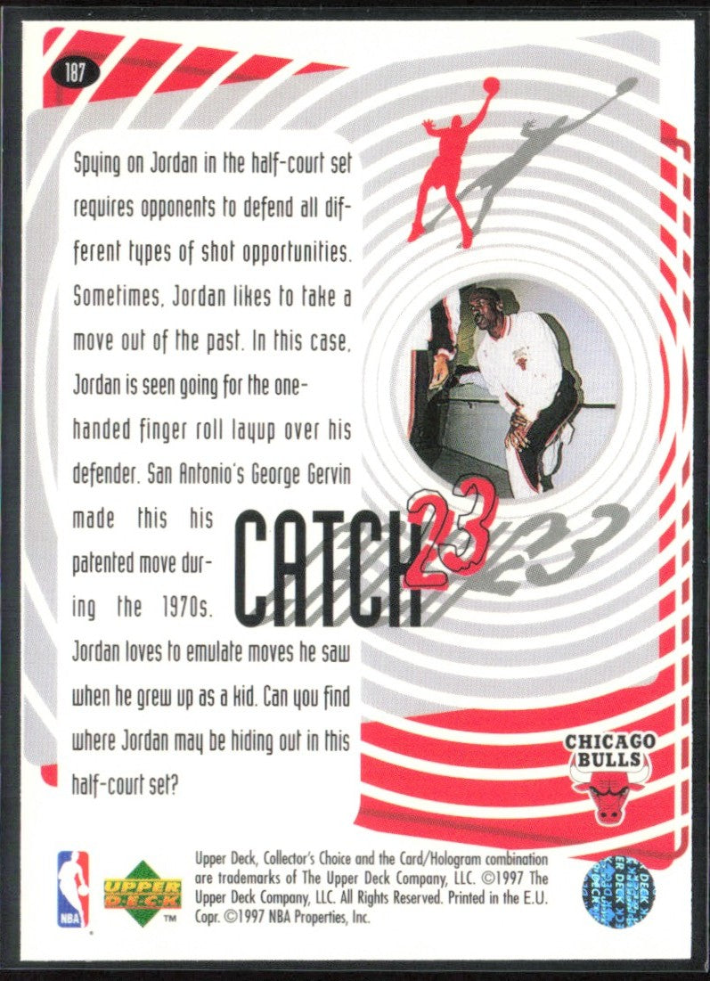 Michael Jordan 1997 Collector's Choice #187 Chicago Bulls