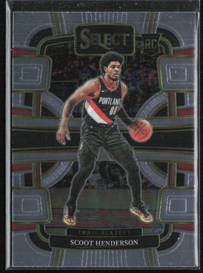 Scoot Henderson 2024 Panini Select Concourse RC #77 Portland Trail Blazers
