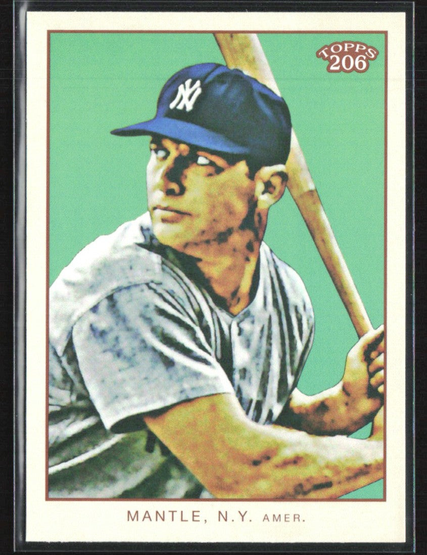 Mickey Mantle 2009 Topps 206 Batting Pose #1 New York Yankees