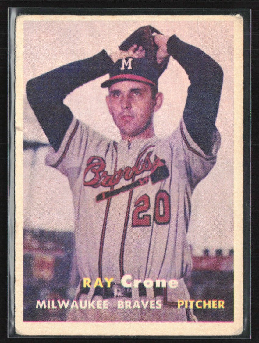 Ray Crone 1957 Topps #68 Milwaukee Braves
