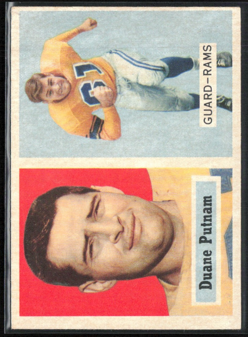 Duane Putnam 1957 Topps RC #87 Los Angeles Rams