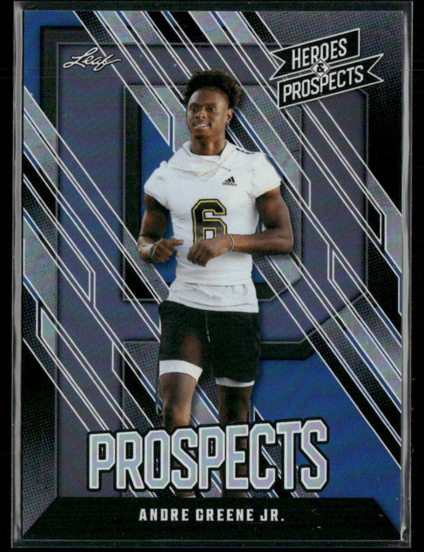 Andre Greene Jr. 2024 Leaf Heroes & Prospects Blue /99 #8 Buffalo Bills