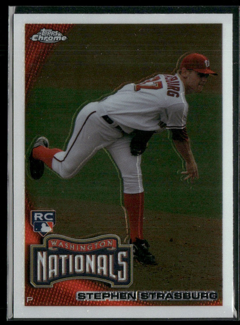Stephen Strasburg 2010 Topps Chrome RC #212 Washington Nationals
