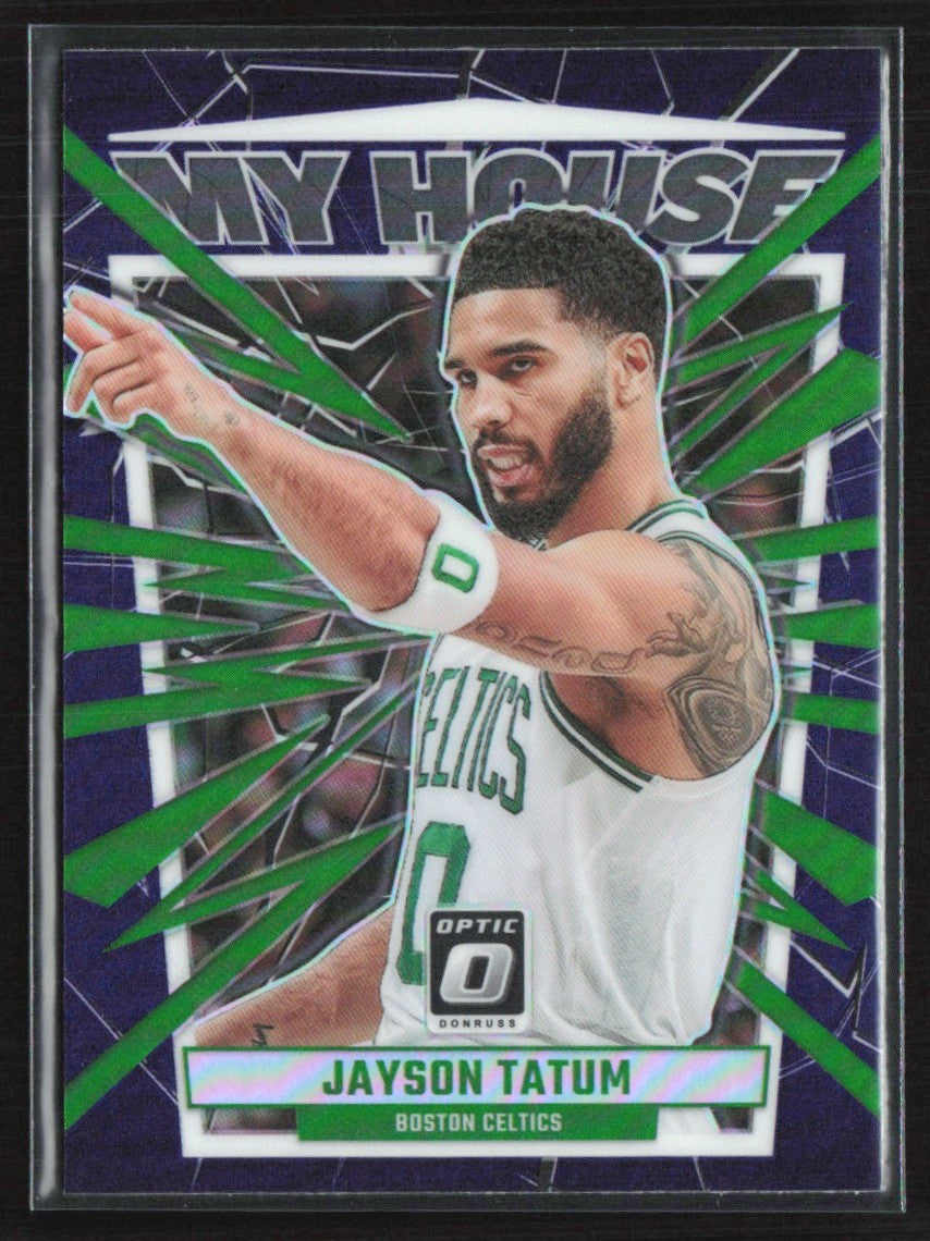 Jayson Tatum 2023 Donruss Optic My House Purple #7 Boston Celtics