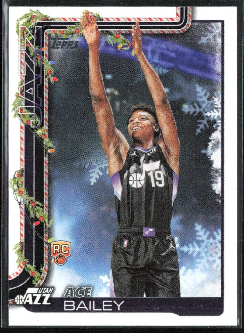 Ace Bailey 2025 Topps Holiday RC #H165 Utah Jazz