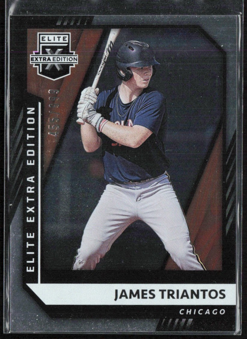 James Triantos 2021 Panini Elite Extra Edition /399 #56 Chicago Cubs