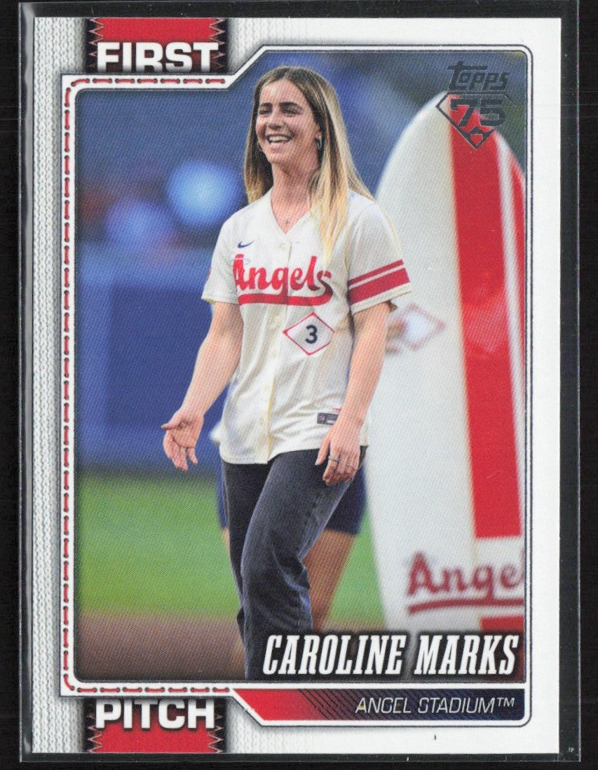 Caroline Marks 2026 Topps First Pitch #FP-3 Los Angeles Angels