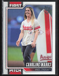 Caroline Marks 2026 Topps First Pitch #FP-3 Los Angeles Angels