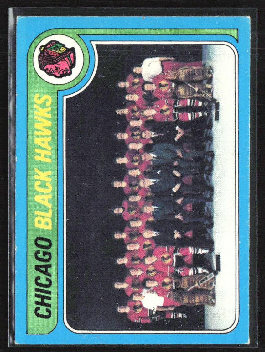 Chicago Blackhawks Team 1979 Topps Team Checklist #247 Chicago Blackhawks