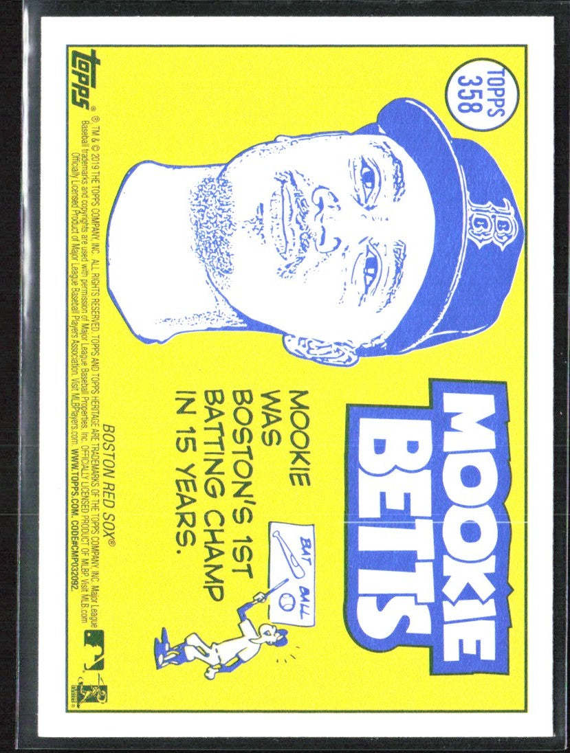 Mookie Betts 2019 Topps Heritage All-Star #358 Boston Red Sox