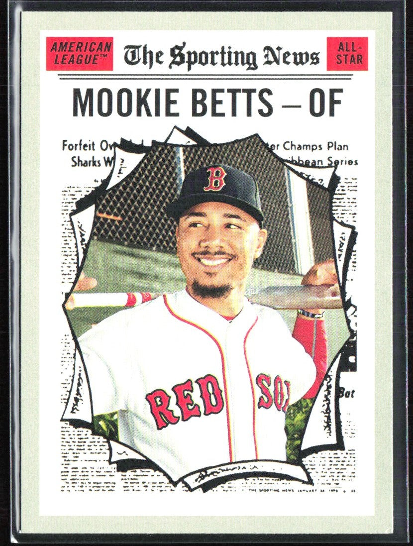 Mookie Betts 2019 Topps Heritage All-Star #358 Boston Red Sox