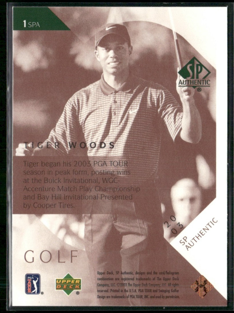 Tiger Woods 2003 SP Authentic #1