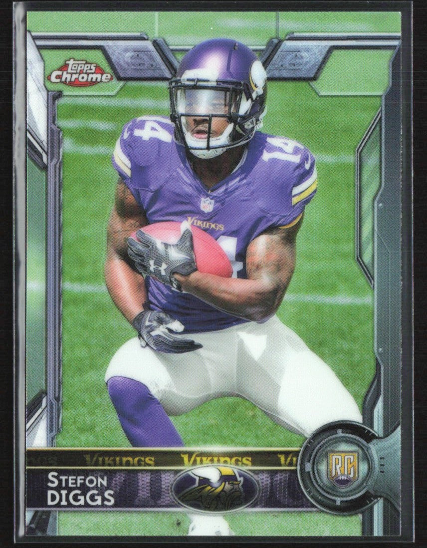 Stefon Diggs 2015 Topps Chrome RC #148 Minnesota Vikings