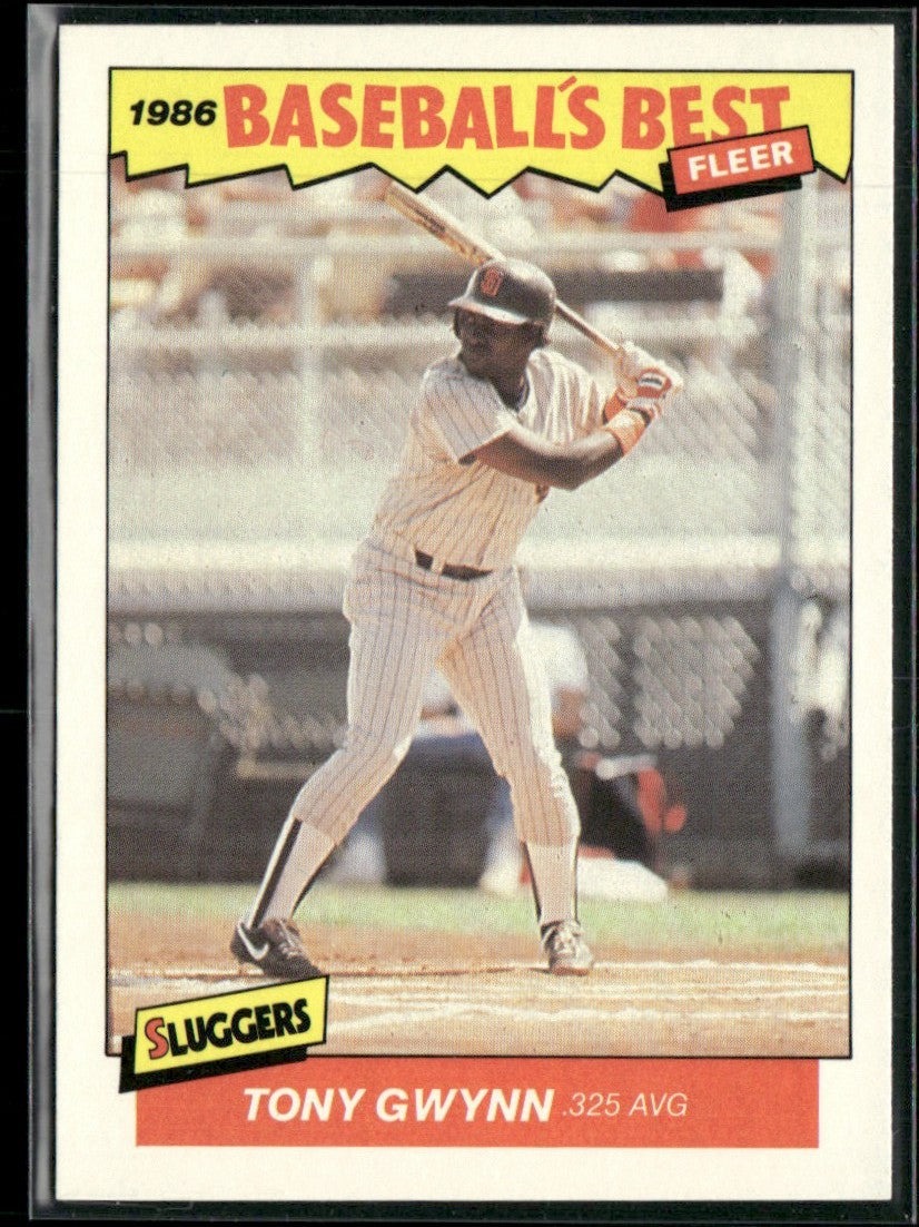 Tony Gwynn 1986 Fleer Baseball's Best #15 San Diego Padres
