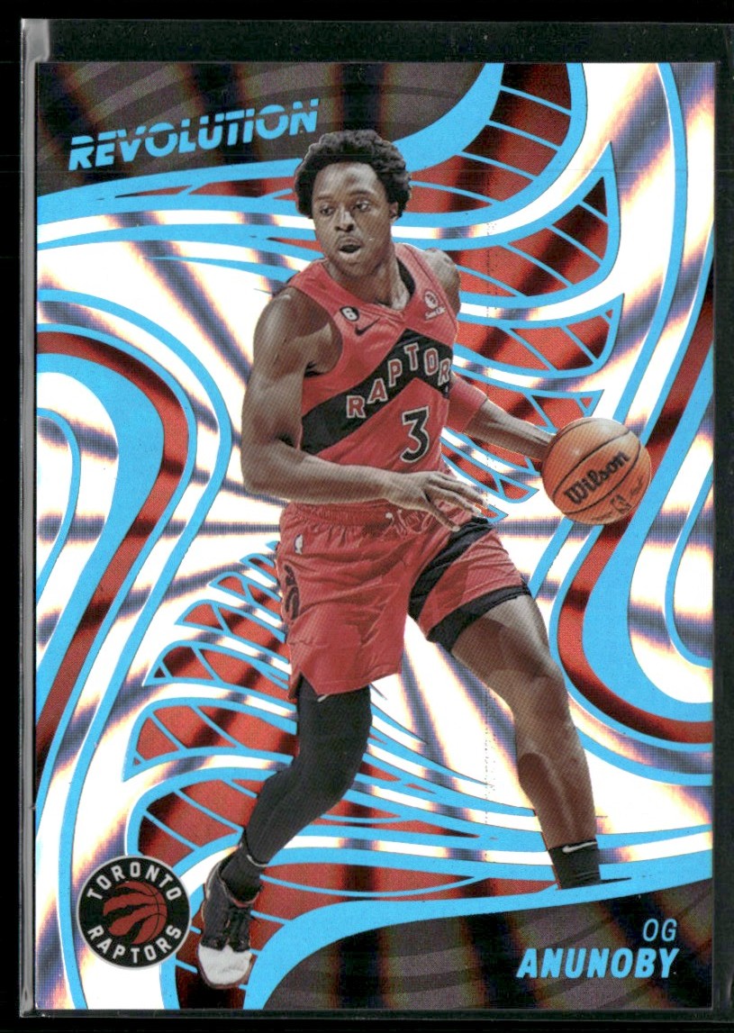 OG Anunoby 2022 Panini Revolution Sunburst /75 #81 Toronto Raptors