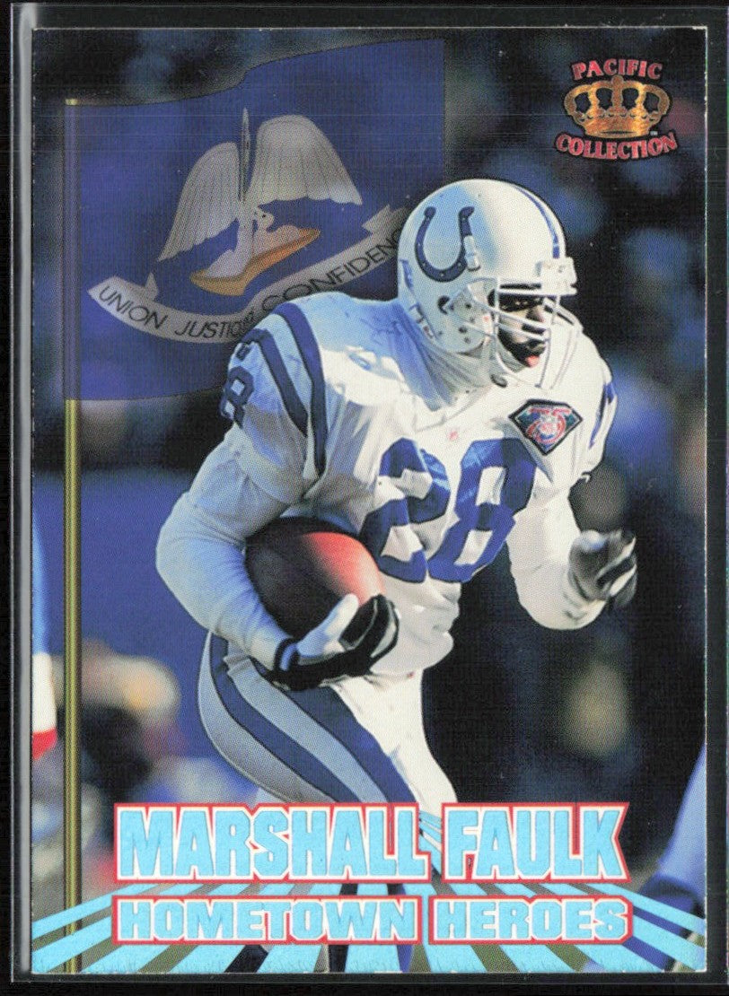 Marshall Faulk 1995 Pacific Hometown Heroes #HH-4 Indianapolis Colts
