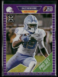 Dazz Newsome 2021 Pro Set Metal Purple Wave RC /35 #20 North Carolina Tar Heels