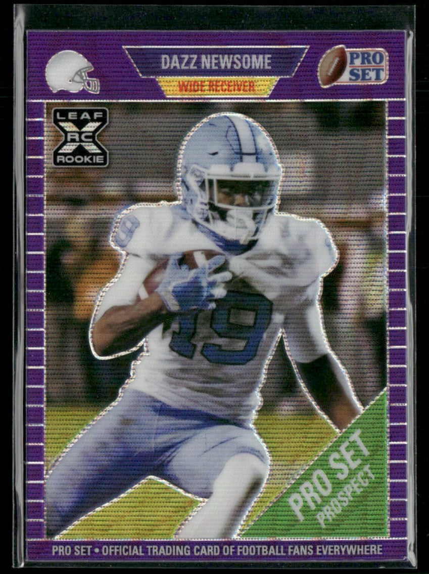 Dazz Newsome 2021 Pro Set Metal Purple Wave RC /35 #20 North Carolina Tar Heels