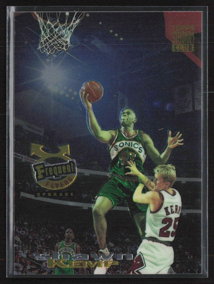 Shawn Kemp 1993 Topps Stadium Club Frequent Flyers #355 Seattle Supersonics