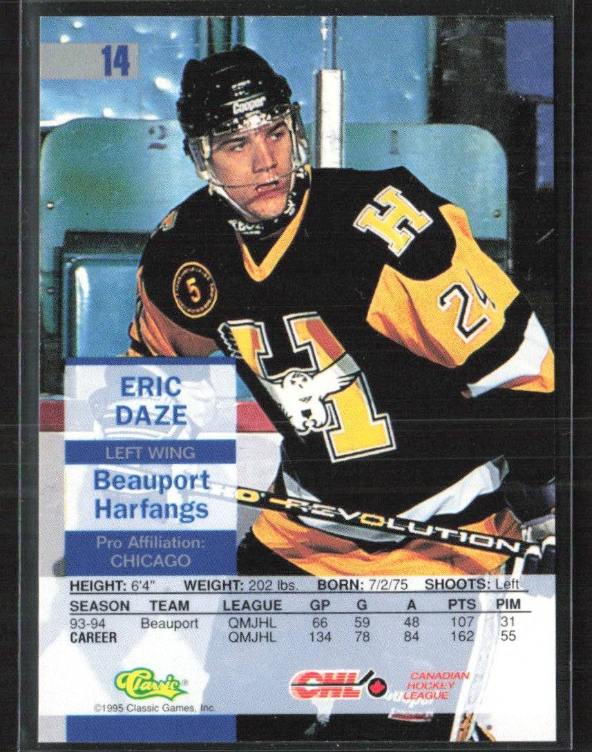 Eric Daze 1995 Classic Images #14 Beauport Harfangs