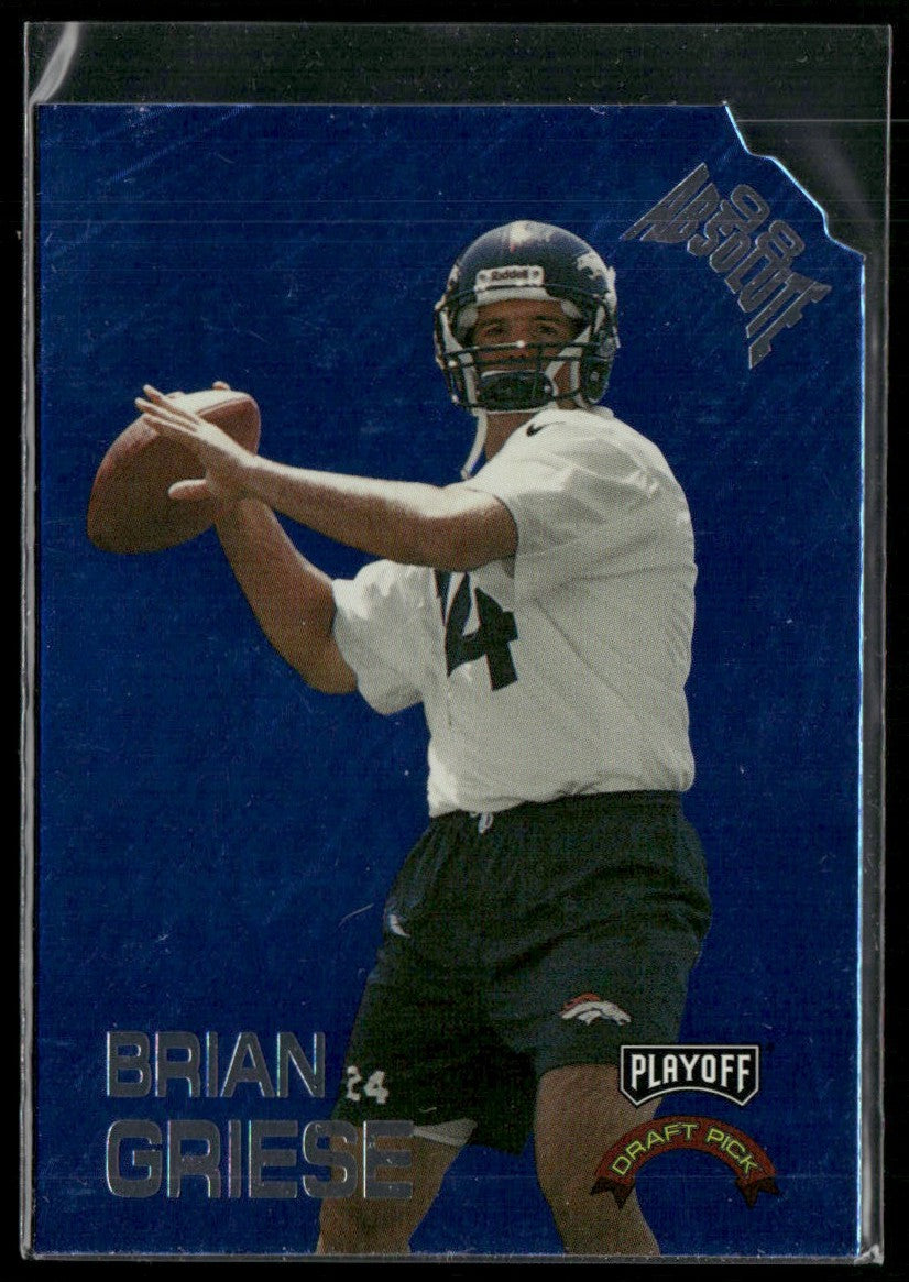 Brian Griese 1998 Playoff Absolute Retail Draft Picks Blue Die Cuts RC #33