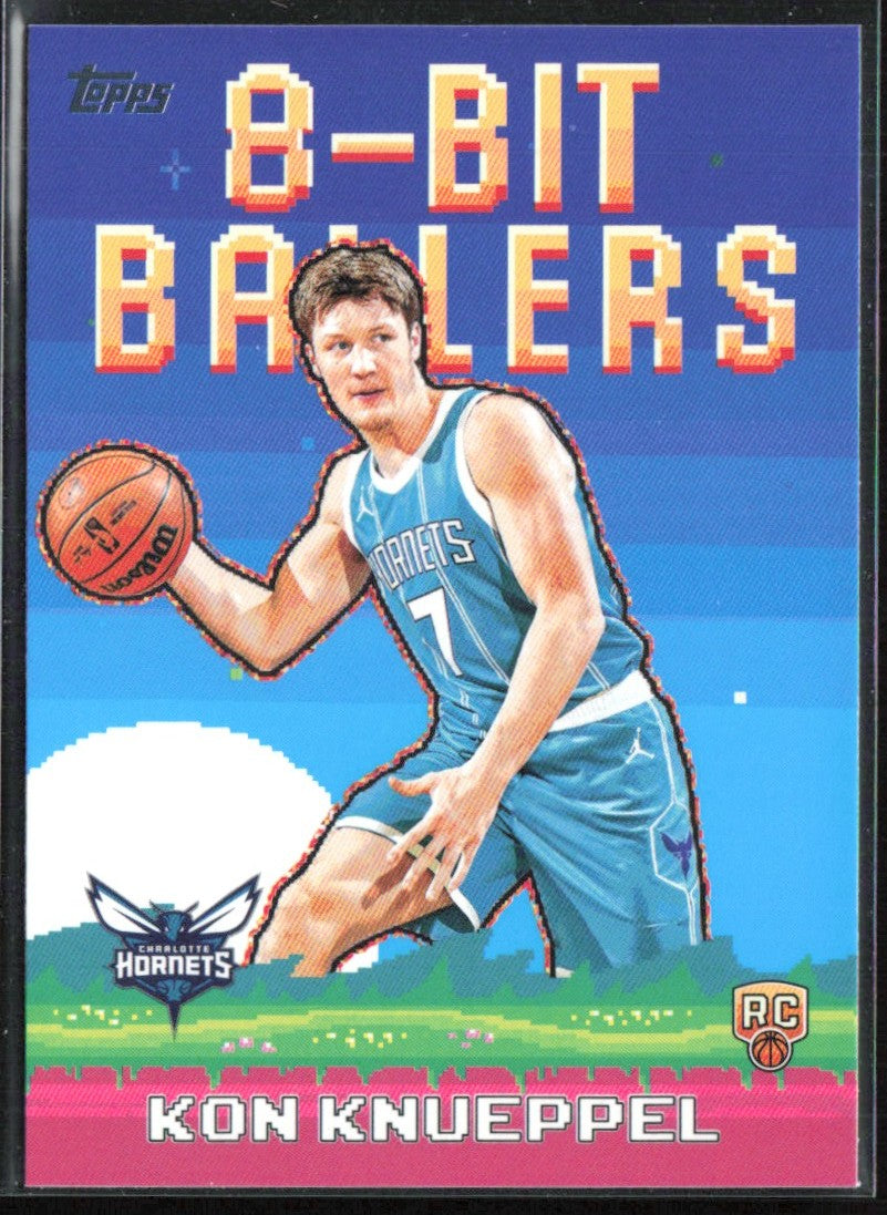 Kon Knueppel 2025 Topps 8-Bit Ballers RC #8B-34 Charlotte Hornets