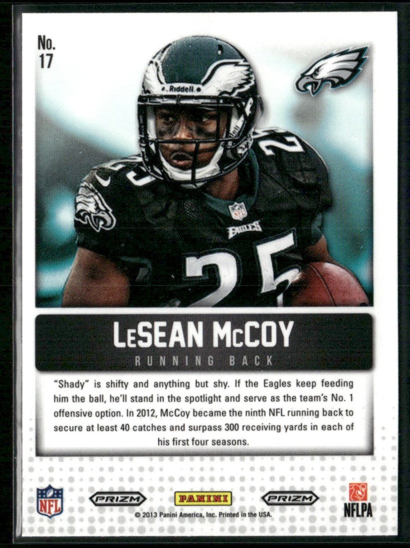 LeSean McCoy 2013 Panini Prizm Cornerstones Blue #17 Philadelphia Eagles
