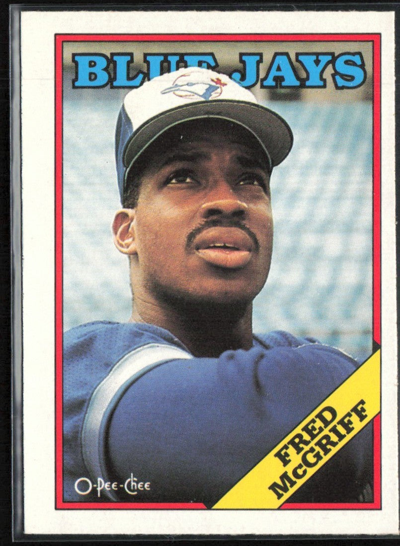 Fred McGriff 1988 O-Pee-Chee #395 Toronto Blue Jays