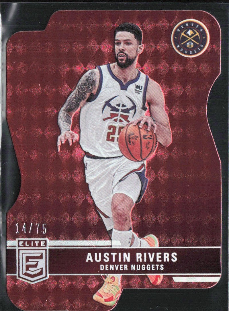 Austin Rivers 2021 Donruss Elite Aspirations /75 #18 Denver Nuggets
