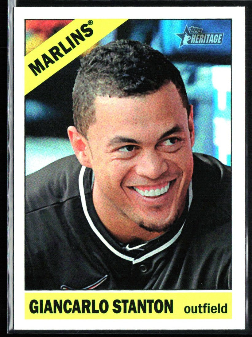 Giancarlo Stanton 2015 Topps Heritage Chrome Foil #THC-426 Miami Marlins