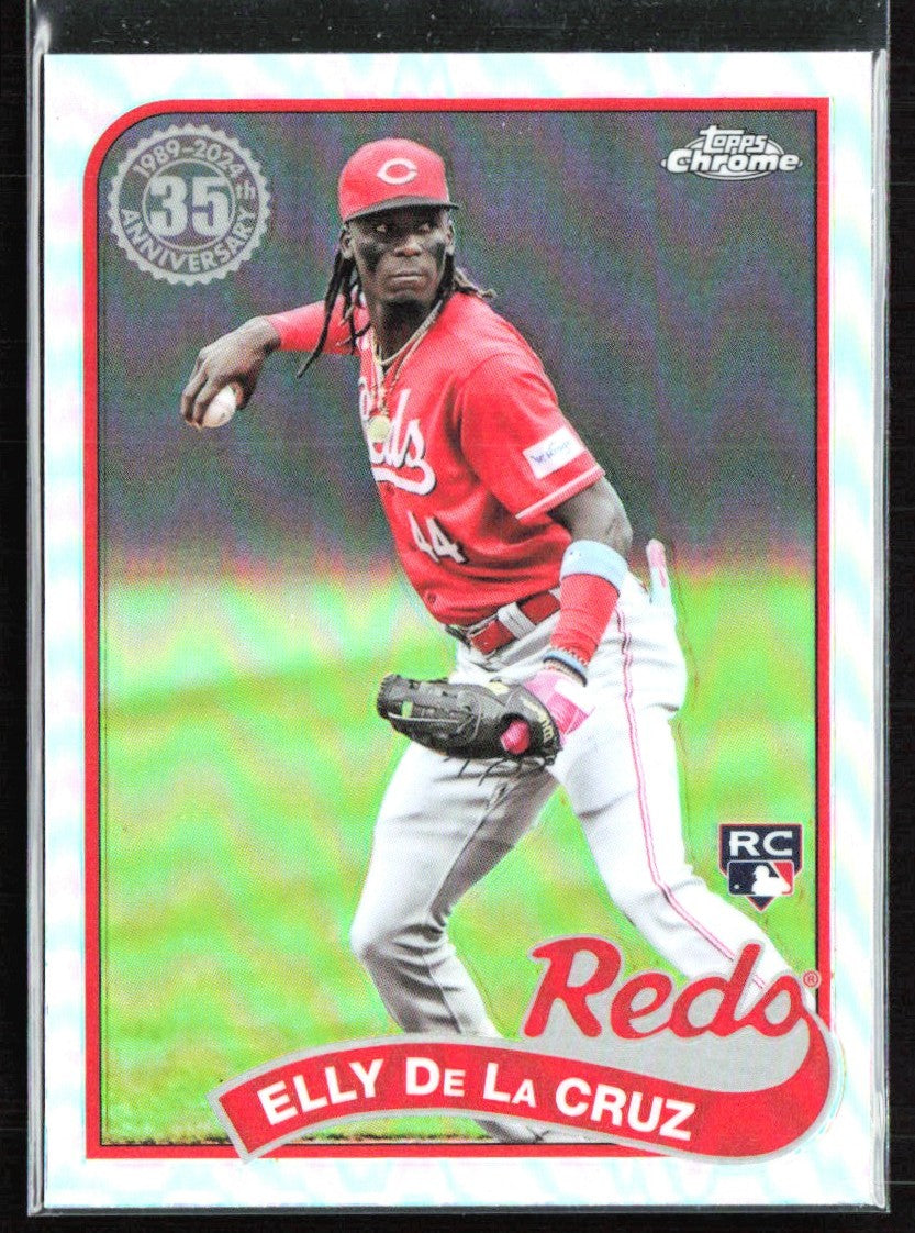 Elly De La Cruz 2024 Topps Chrome 1989 Design RC #89CB-11 Cincinnati Reds