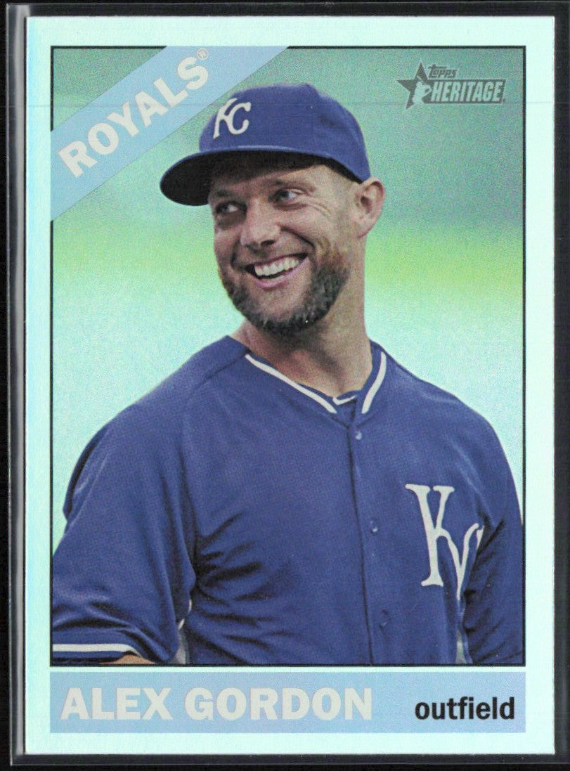 Alex Gordon 2015 Topps Heritage Chrome Foil #THC-471 Kansas City Royals