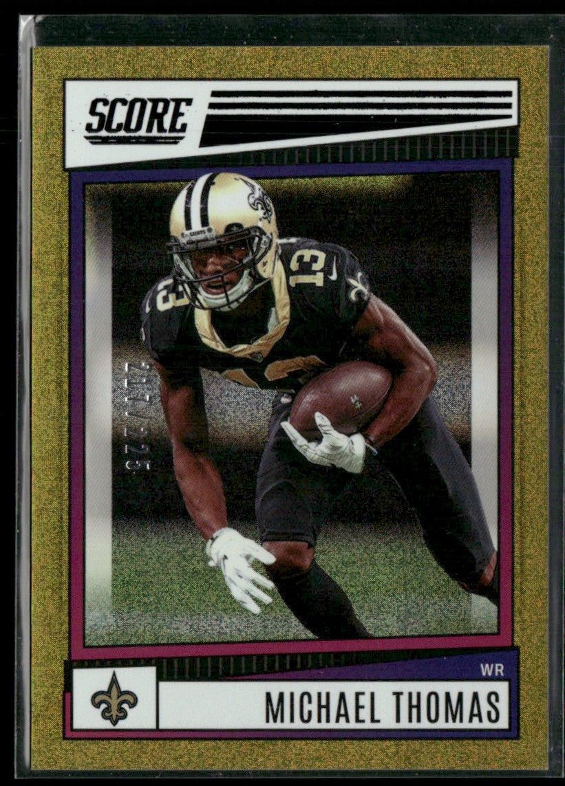 Michael Thomas 2022 Score Dots Gold /225 #56 New Orleans Saints