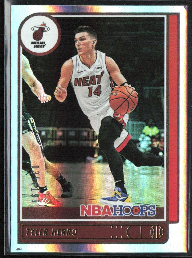 Tyler Herro 2021 Hoops Silver /199 #40 Miami Heat