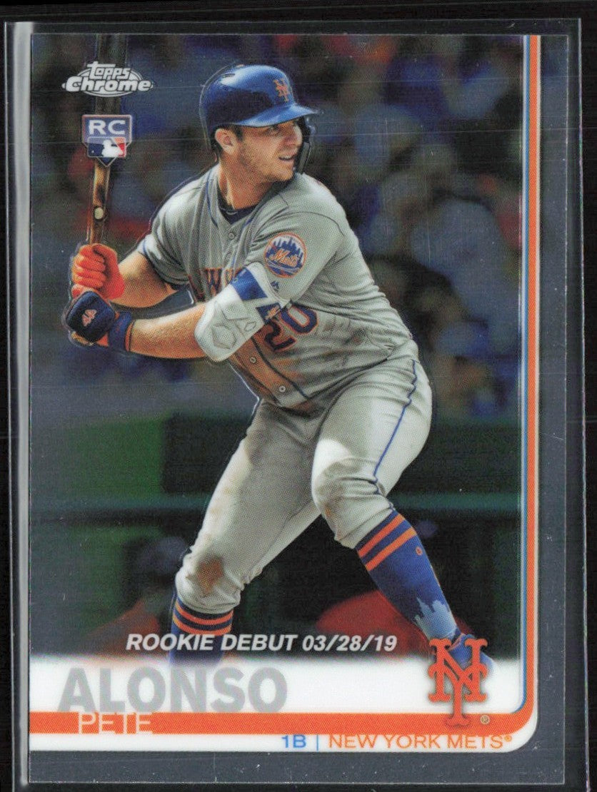 Pete Alonso 2019 Topps Chrome Update RC #52 New York Mets