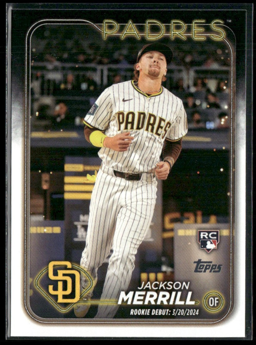 Jackson Merrill 2024 Topps Update RC #US169 San Diego Padres