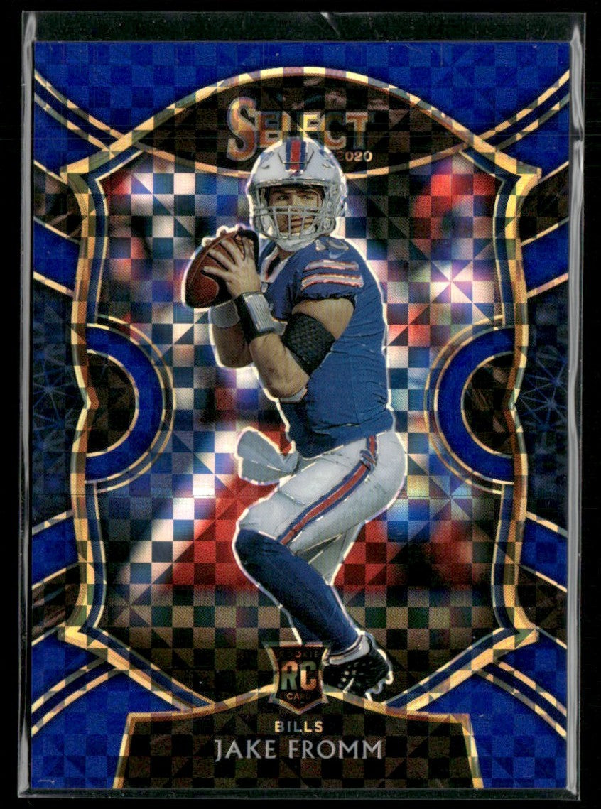 Jake Fromm 2020 Panini Select Concourse Blue Prizm RC /175 #49 Buffalo Bills