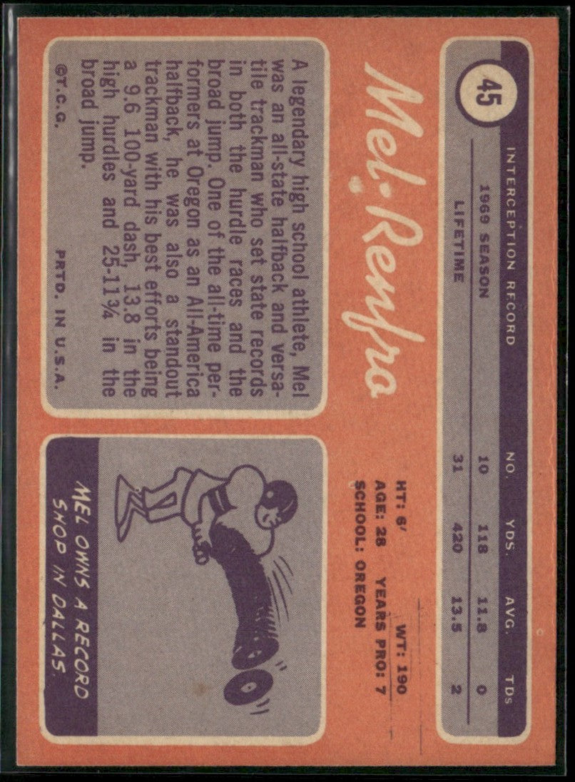 Mel Renfro 1970 Topps #45 Dallas Cowboys