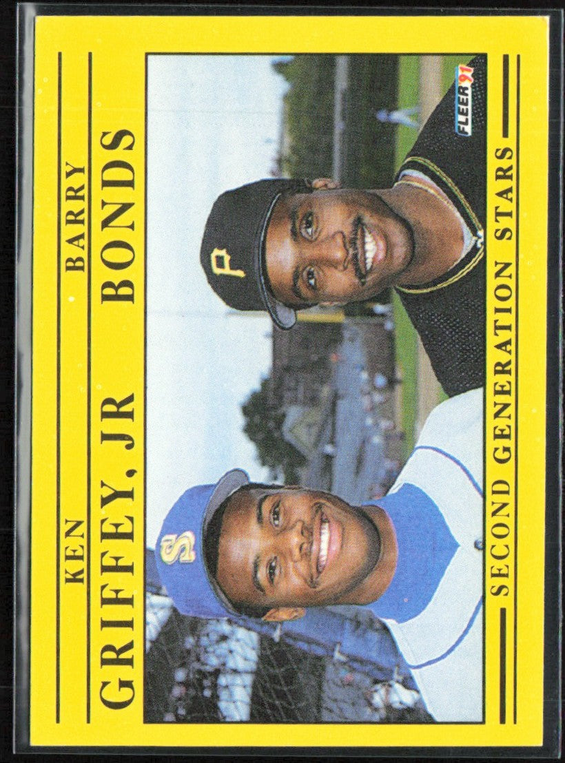 Ken Griffey Jr./Barry Bonds 1991 Fleer #710 Seattle Mariners/Pittsburgh Pirates