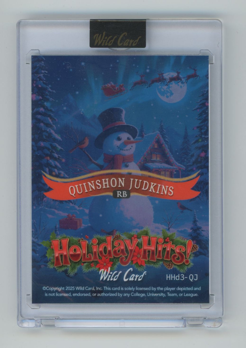 Quinshon Judkins 2025 Wild Card Holiday Hits /5 #HHD3-QJ