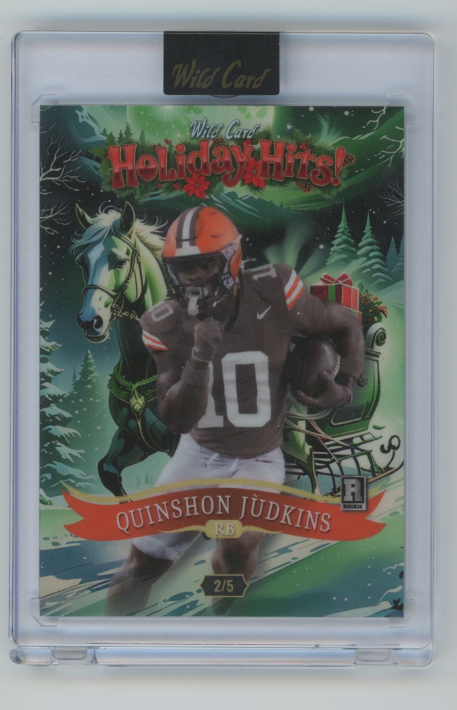 Quinshon Judkins 2025 Wild Card Holiday Hits /5 #HHD3-QJ