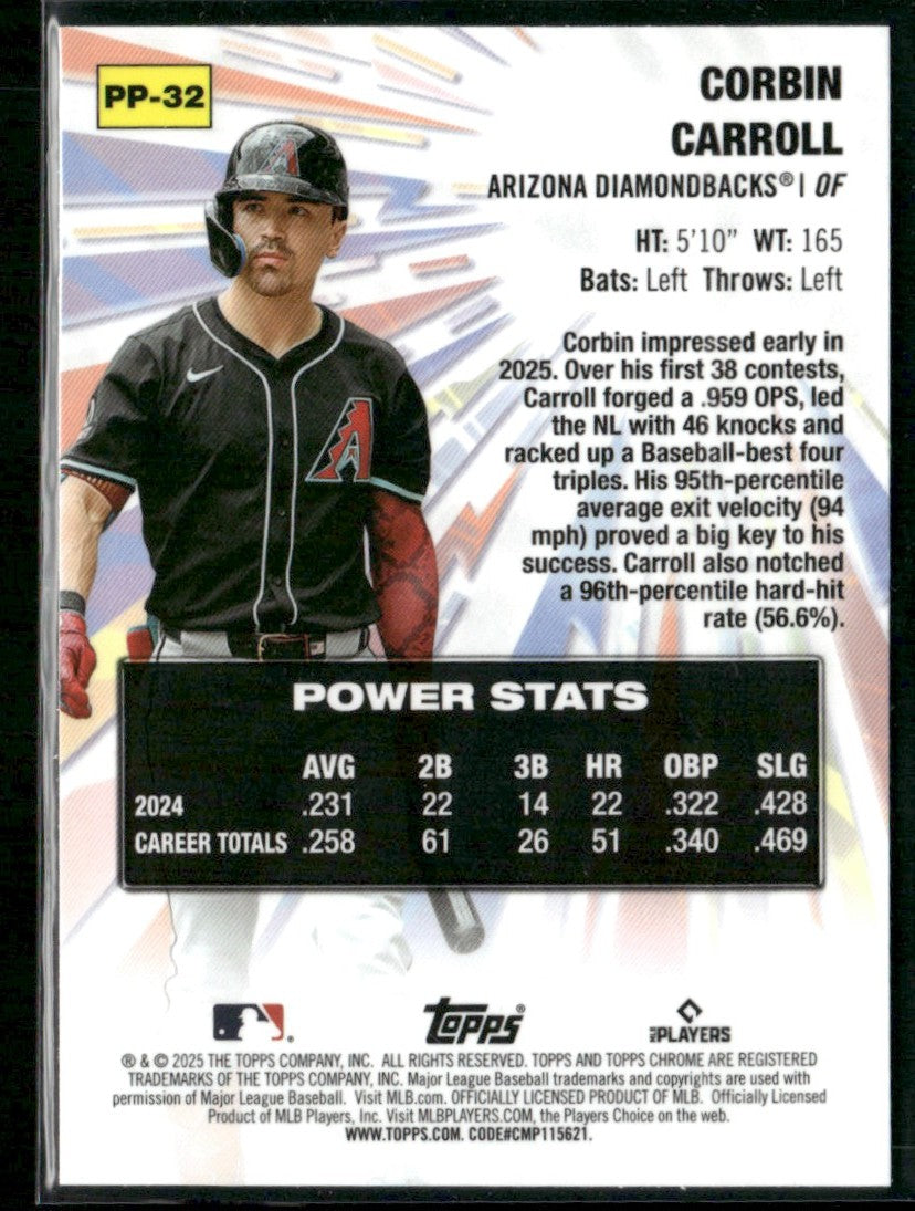 Corbin Carroll 2025 Topps Chrome Update Power Players #PP-32