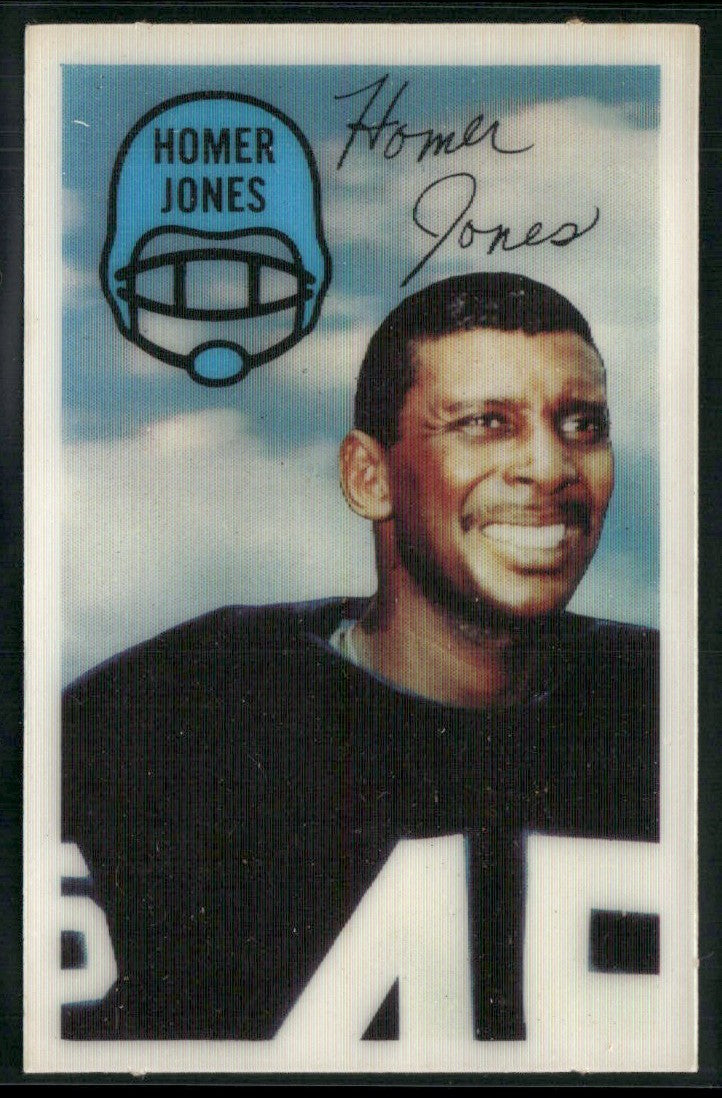 Homer Jones 1970 Kellogg's 3-D Super Stars #52 Cleveland Browns