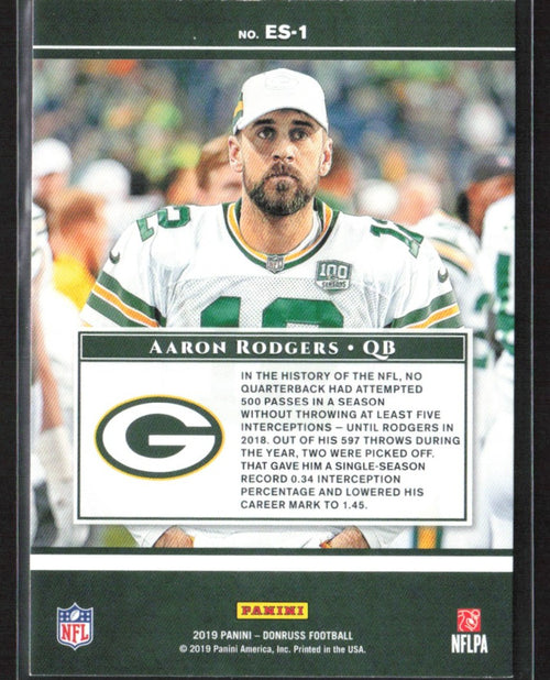 Aaron Rodgers 2019 Donruss Elite Series #ES-1 Green Bay Packers