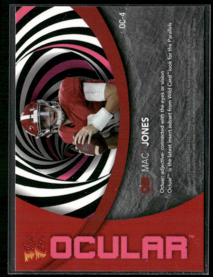 Mac Jones 2021 Wild Card Alumination Ocular RC /125 #OC-4 University of Alabama