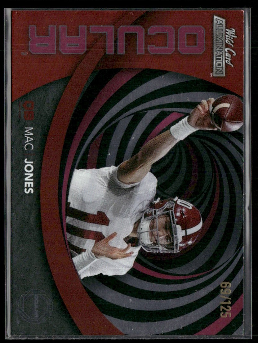 Mac Jones 2021 Wild Card Alumination Ocular RC /125 #OC-4 University of Alabama