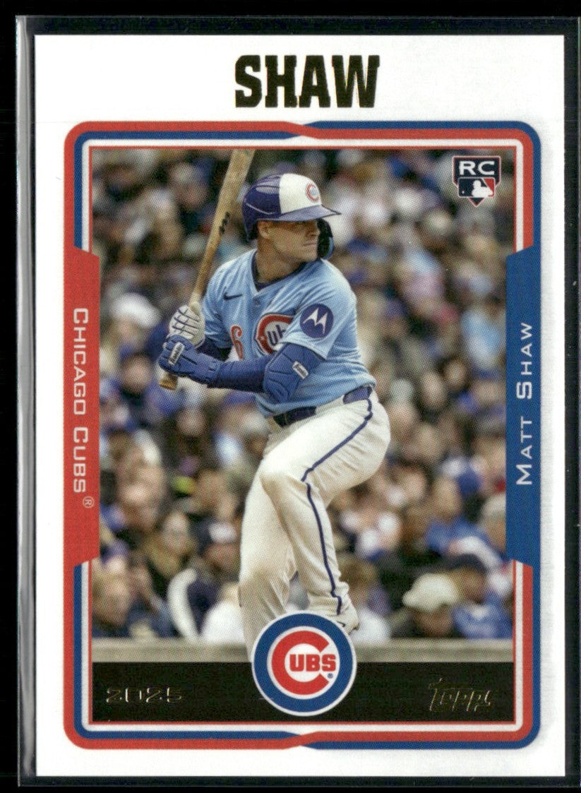 Matt Shaw 2025 Topps Archives RC #263 Chicago Cubs